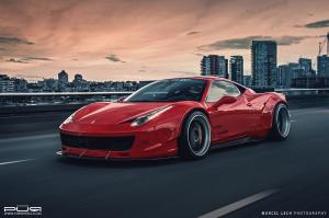 Ferrari 458 Italia by Liberty Walk on PUR Wheels 2015 года